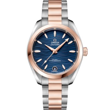 Omega Seamaster Aqua Terra 150M 34 mm, acier - or « Sedna™ » sur acier - or « Sedna™ » 220.20.34.20.03.001