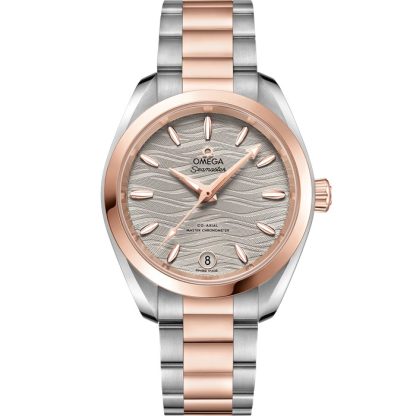 Omega Seamaster Aqua Terra 150M 34 mm, acier - or « Sedna™ » sur acier - or « Sedna™ » 220.20.34.20.06.001