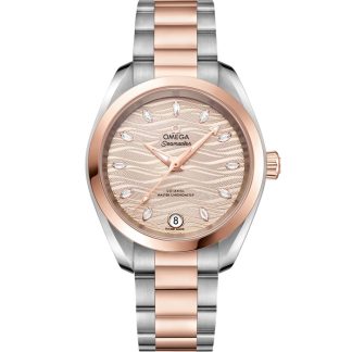 Omega Seamaster Aqua Terra 150M 34 mm, acier - or « Sedna™ » sur acier - or « Sedna™ » 220.20.34.20.59.001