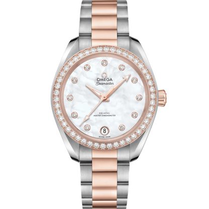 Omega Seamaster Aqua Terra 150M 34 mm, acier - or « Sedna™ » sur acier - or « Sedna™ » 220.25.34.20.55.001