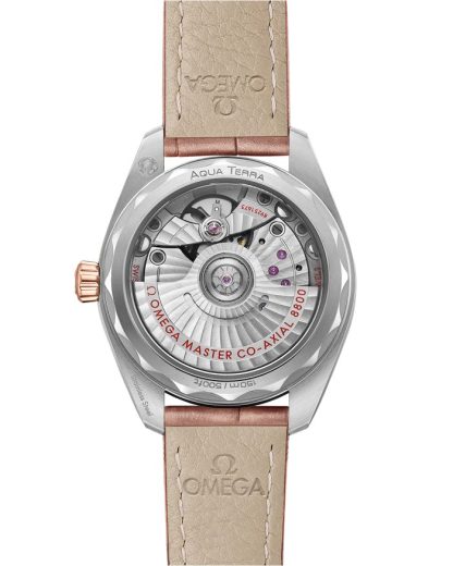 Omega Seamaster Aqua Terra 150M 34 mm, acier - or « Sedna™ » sur bracelet en cuir 220.23.34.20.59.001 – Image 2