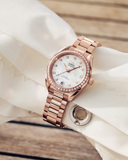 Omega Seamaster Aqua Terra 150M 34 mm, or Sedna™ sur or Sedna™ 220.55.34.20.55.001 – Image 2