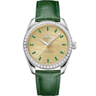 Omega Seamaster Aqua Terra 150M 38 mm, Canopus Gold™ sur alligator 220.58.38.20.99.008