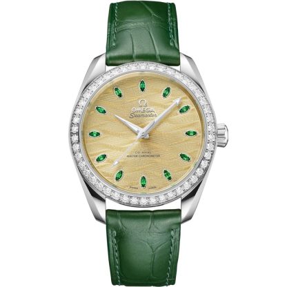 Omega Seamaster Aqua Terra 150M 38 mm, Canopus Gold™ sur alligator 220.58.38.20.99.008
