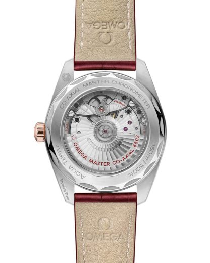Omega Seamaster Aqua Terra 150M 38 mm, acier - or « Sedna™ » sur bracelet en cuir 220.23.38.20.59.001 – Image 2