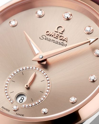 Omega Seamaster Aqua Terra 150M 38 mm, acier - or « Sedna™ » sur bracelet en cuir 220.23.38.20.59.001 – Image 3