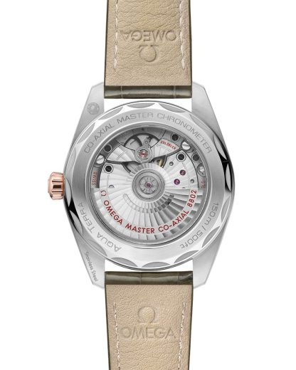 Omega Seamaster Aqua Terra 150M 38 mm, acier - or « Sedna™ » sur bracelet en cuir 220.23.38.20.60.001 – Image 2