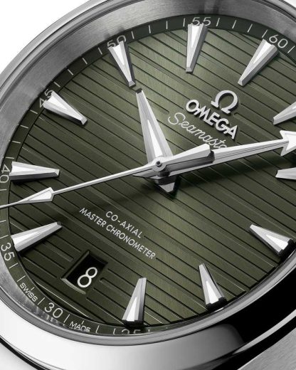 Omega Seamaster Aqua Terra 150M 38 mm, acier sur bracelet caoutchouc 220.12.38.20.10.001 – Image 3