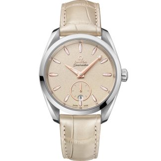 Omega Seamaster Aqua Terra 150M 38 mm, acier sur bracelet en cuir 220.13.38.20.09.001