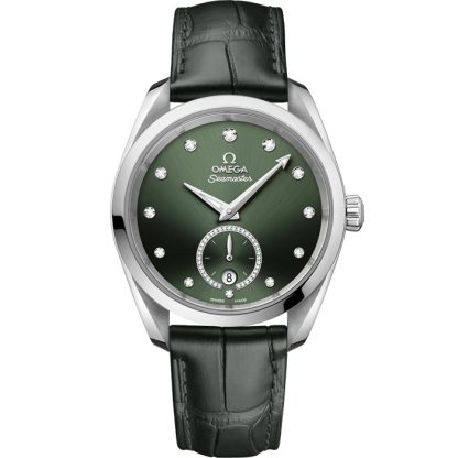 Omega Seamaster Aqua Terra 150M 38 mm, acier sur bracelet en cuir 220.13.38.20.60.001