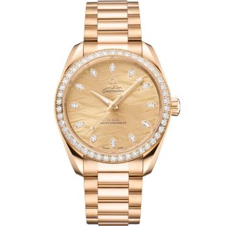 Omega Seamaster Aqua Terra 150M 38 mm, or Moonshine™ sur or Moonshine™ 220.55.38.20.99.002
