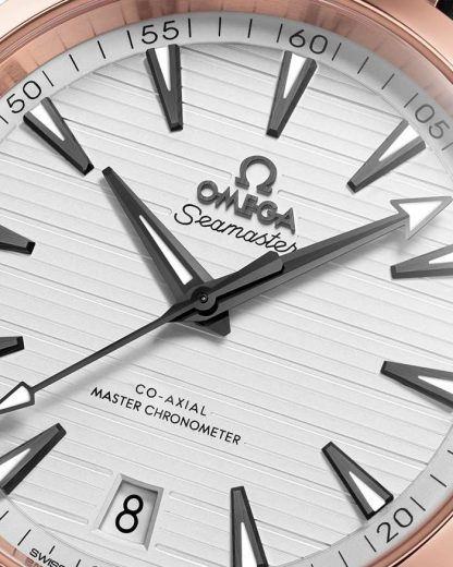 Omega Seamaster Aqua Terra 150M 41 mm, acier - or « Sedna™ » sur bracelet caoutchouc 220.22.41.21.02.001 – Image 3