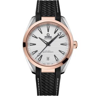 Omega Seamaster Aqua Terra 150M 41 mm, acier - or « Sedna™ » sur bracelet caoutchouc 220.22.41.21.02.001