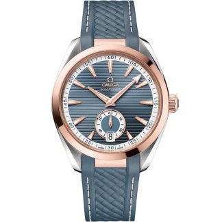 Omega Seamaster Aqua Terra 150M 41 mm, acier - or « Sedna™ » sur bracelet caoutchouc 220.22.41.21.03.001