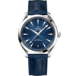 Omega Seamaster Aqua Terra 150M 41 mm, acier sur bracelet en cuir 220.13.41.21.03.003