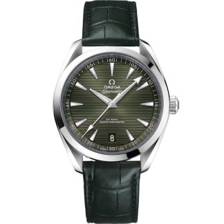 Omega Seamaster Aqua Terra 150M 41 mm, acier sur bracelet en cuir 220.13.41.21.10.001
