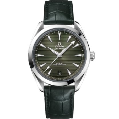 Omega Seamaster Aqua Terra 150M 41 mm, acier sur bracelet en cuir 220.13.41.21.10.001