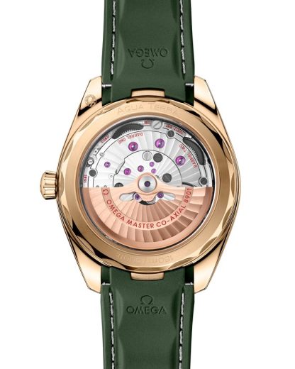 Omega Seamaster Aqua Terra 150M 41 mm, or Moonshine™ sur bracelet caoutchouc 220.52.41.21.10.001 – Image 2