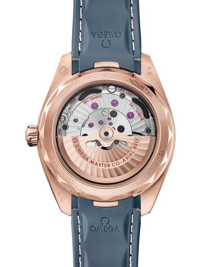 Omega Seamaster Aqua Terra 150M 41 mm, or Sedna™ sur bracelet caoutchouc 220.52.41.21.03.002 – Image 2