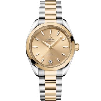 Omega Seamaster Aqua Terra Shades 34 mm, acier - or Moonshine™ sur acier - or Moonshine™ 220.20.34.20.08.001