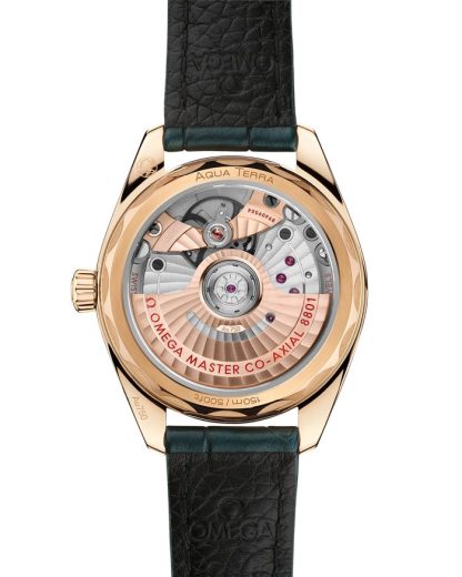 Omega Seamaster Aqua Terra Shades 34 mm, or Moonshine™ sur bracelet en cuir 220.53.34.20.10.001 – Image 2