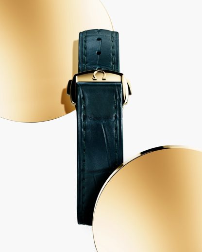 Omega Seamaster Aqua Terra Shades 34 mm, or Moonshine™ sur bracelet en cuir 220.53.34.20.10.001 – Image 5