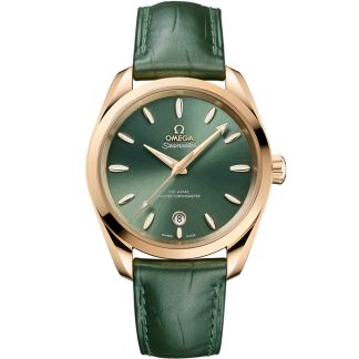 Omega Seamaster Aqua Terra Shades 38 mm, or Moonshine™ sur cuir 220.53.38.20.10.001