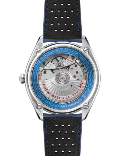 Omega Seamaster Chronométreur Officiel des Jeux Olympiques 39,5 mm, acier sur bracelet en cuir 522.32.40.20.01.001 – Image 2