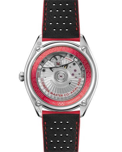 Omega Seamaster Chronométreur Officiel des Jeux Olympiques 39,5 mm, acier sur bracelet en cuir 522.32.40.20.01.004 – Image 2