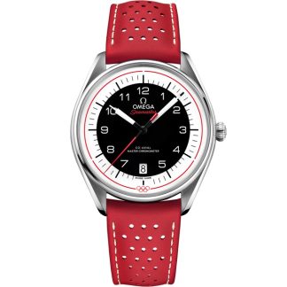 Omega Seamaster Chronométreur Officiel des Jeux Olympiques 39,5 mm, acier sur bracelet en cuir 522.32.40.20.01.004