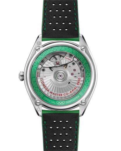 Omega Seamaster Chronométreur Officiel des Jeux Olympiques 39,5 mm, acier sur bracelet en cuir 522.32.40.20.01.005 – Image 2