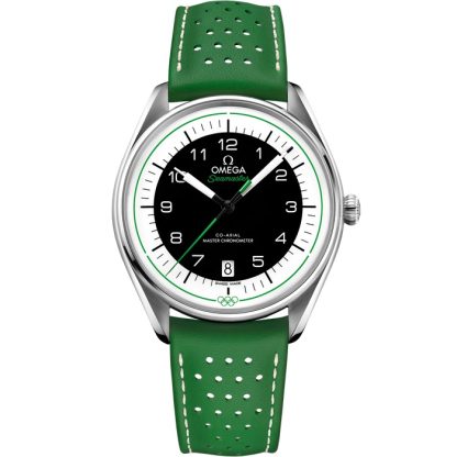 Omega Seamaster Chronométreur Officiel des Jeux Olympiques 39,5 mm, acier sur bracelet en cuir 522.32.40.20.01.005