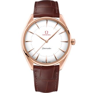 Omega Seamaster Chronométreur Officiel des Jeux Olympiques 39,5 mm, or Sedna™ sur bracelet en cuir 522.53.40.20.04.003