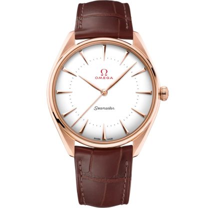 Omega Seamaster Chronométreur Officiel des Jeux Olympiques 39,5 mm, or Sedna™ sur bracelet en cuir 522.53.40.20.04.003