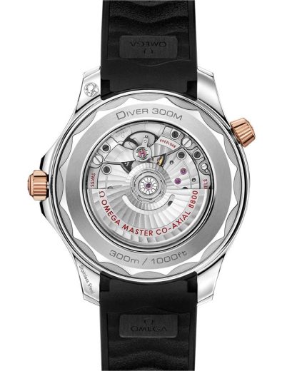 Omega Seamaster Diver 300M 42 mm, acier - or « Sedna™ » sur bracelet caoutchouc 210.22.42.20.01.002 – Image 2