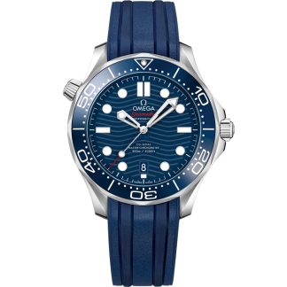 Omega Seamaster Diver 300M 42 mm, acier sur bracelet caoutchouc 210.32.42.20.03.001
