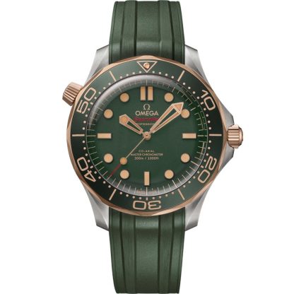 Omega Seamaster Diver 300M 42 mm, titane - Bronze gold sur bracelet caoutchouc 210.92.42.20.10.001