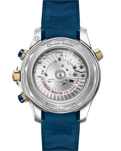 Omega Seamaster Diver 300M 44 mm, acier - or jaune sur bracelet caoutchouc 210.22.44.51.03.001 – Image 2