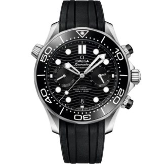 Omega Seamaster Diver 300M 44 mm, acier sur bracelet caoutchouc 210.32.44.51.01.001
