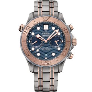 Omega Seamaster Diver 300M 44 mm, titane - tantale - or Sedna™ sur titane - tantale - or Sedna™ 210.60.44.51.03.001