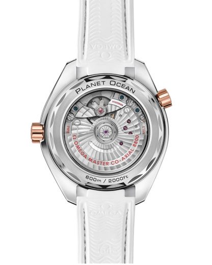 Omega Seamaster Planet Ocean 600M 39,5 mm, acier - or « Sedna™ » sur bracelet en cuir doublé de caoutchouc 215.23.40.20.04.001 – Image 2