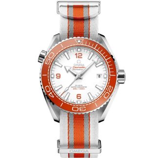 Omega Seamaster Planet Ocean 600M 43,5 mm, acier sur bracelet NATO 215.32.44.21.04.001