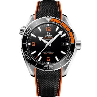 Omega Seamaster Planet Ocean 600M 43,5 mm, acier sur bracelet caoutchouc 215.32.44.21.01.001