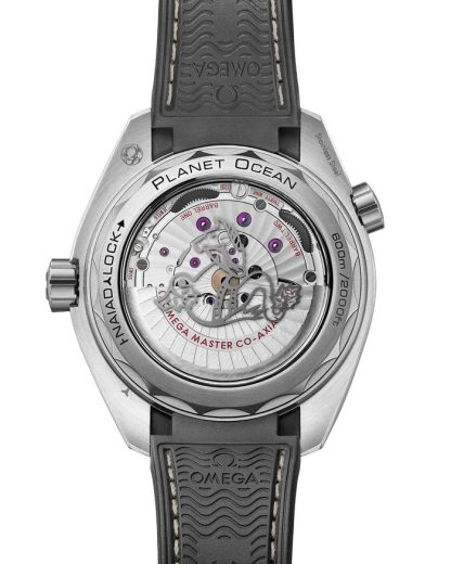 Omega Seamaster Planet Ocean 600M 43,5 mm, acier sur bracelet caoutchouc 215.32.44.21.01.002 – Image 2