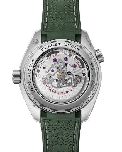 Omega Seamaster Planet Ocean 600M 43,5 mm, acier sur bracelet caoutchouc 215.32.44.21.06.001 – Image 2