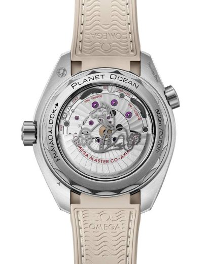 Omega Seamaster Planet Ocean 600M 43,5 mm, acier sur bracelet caoutchouc 215.32.44.21.09.001 – Image 2