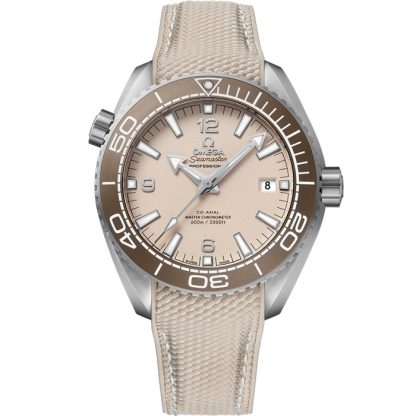 Omega Seamaster Planet Ocean 600M 43,5 mm, acier sur bracelet caoutchouc 215.32.44.21.09.001