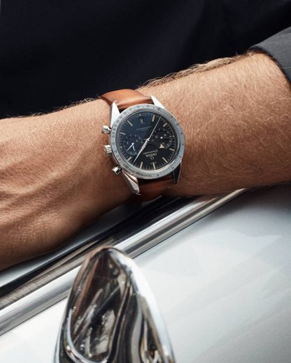 Omega Speedmaster '57 40,5 mm, acier sur bracelet en cuir 332.12.41.51.01.001 – Image 3