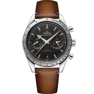 Omega Speedmaster '57 40,5 mm, acier sur bracelet en cuir 332.12.41.51.01.001