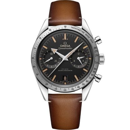 Omega Speedmaster '57 40,5 mm, acier sur bracelet en cuir 332.12.41.51.01.001